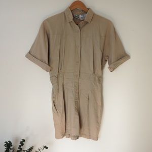 Vintage Utility Coveralls Menswear Romper